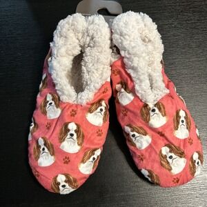 Comfies Slippers Non Slip Comfies Dog Design One Size King Charles Cavalier 1246
